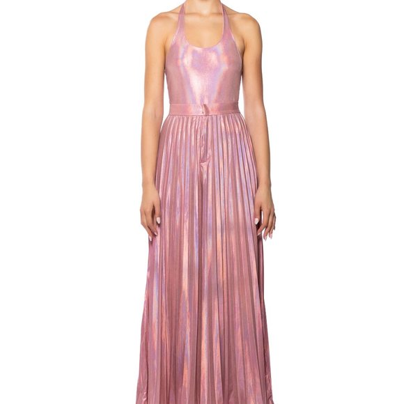 Stasia 3006 Pretty in Pink Metallic Sleeveless Bodysuit L XL - Picture 8 of 8